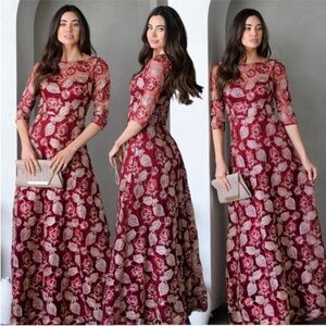 Maniju Lulus Medium Winter Gown Bridesmaid Maid Honor Prom Wedding Guest Dress